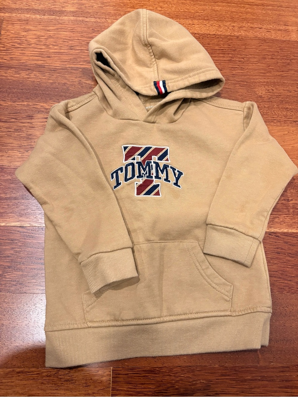 Kids' Tan Hoodie with Logo